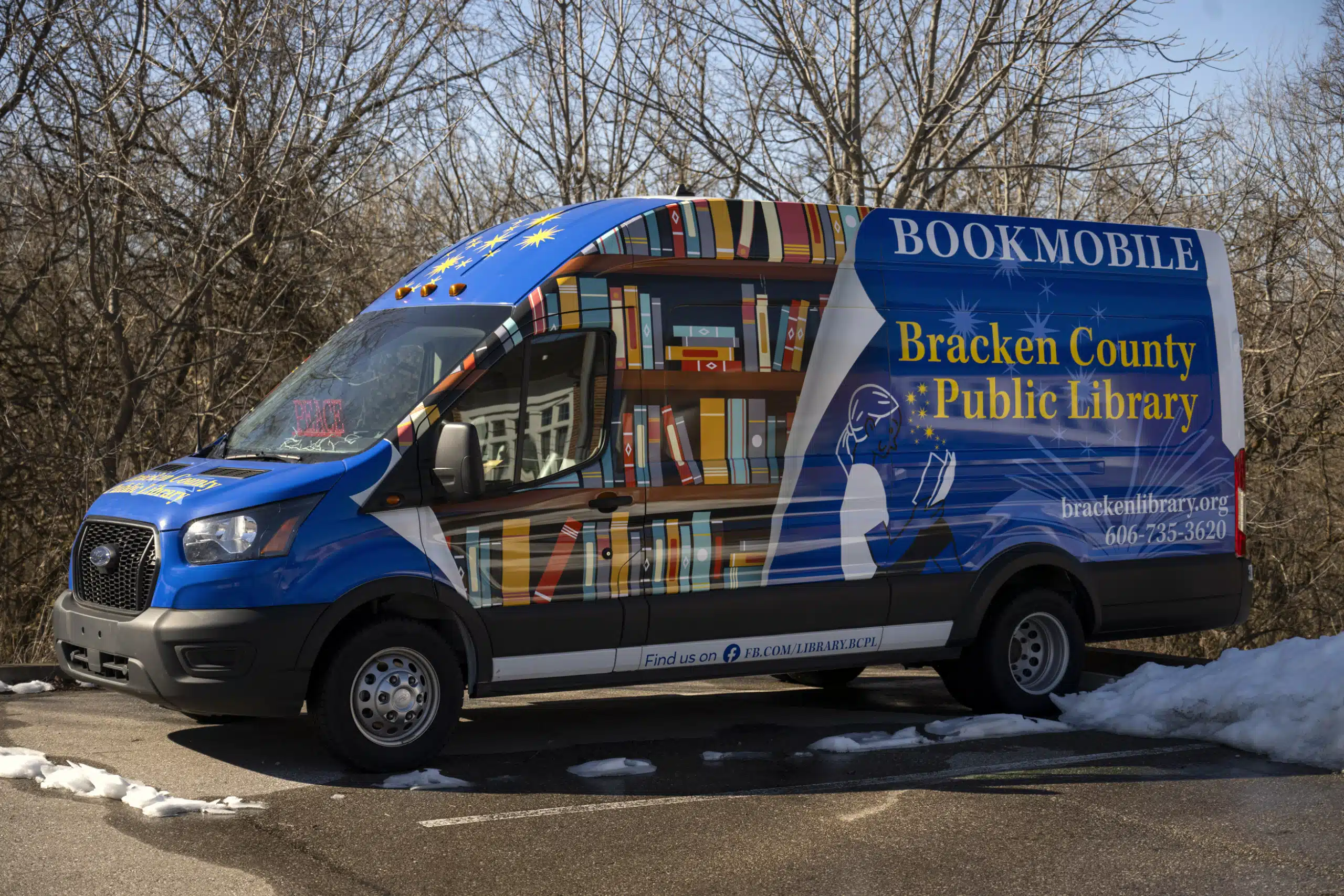 Full size library bookmobile
