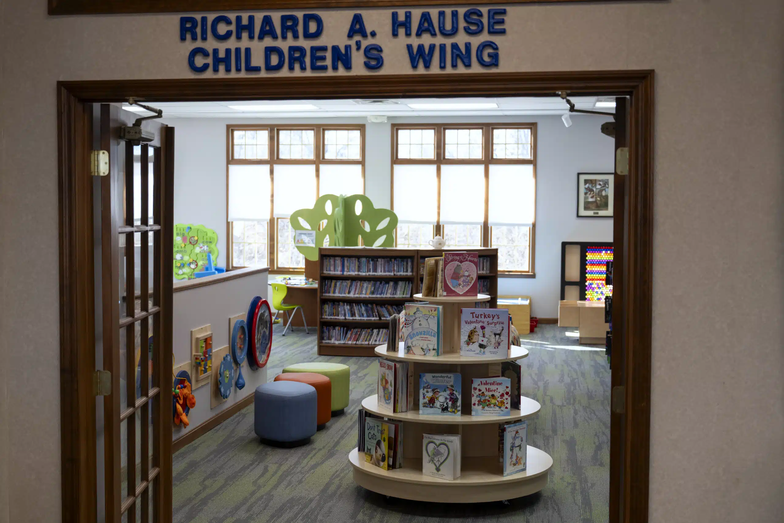 Entrance to the Richard A. Hause Children's Wing at the Bracken County Public Library